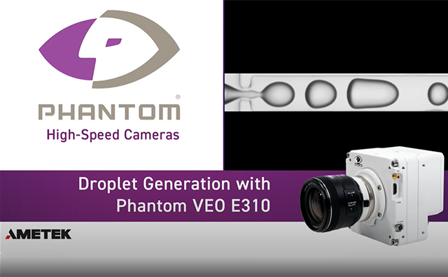 Droplet Generation with Phantom High-Speed Cameras